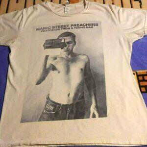Rare 2010 Manic Street Preachers Postcards From A Young Man UK Tour Band T-shirt